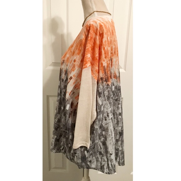 NWT ZOZO, Asymmetrical Pattered Tunic Top - Picture 3 of 8